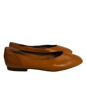 Prima Royale Brown Tan Flats size 7.5 Leather Classic Neutral